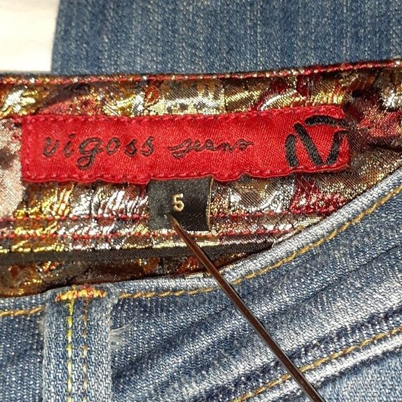 Vigoss Milan Flap Pocket Bootcut Jeans Satin Waist - Picture 3 of 9